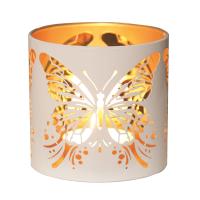 Aroma White & Gold Butterfly Jar Sleeve & Wax Melt Warmer Extra Image 2 Preview